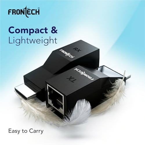 Image of Frontech HDMI Extender 30M | Full HD 1080p@60Hz | HDMI Over Cat5e /Cat6 | Plug & Play | No Power Required | Wide Compatibility | 2 Year Warranty (NC-0080)