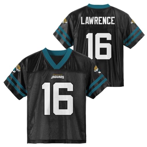 Outerstuff Trevor Lawrence Jacksonville Jaguars #16 Black Kids Youth 4-20 Team Color Home Player Jersey (18-20)