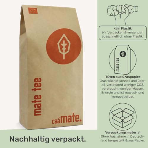 Bio Mate Tee 1Kg Mateblätter pur frisch & grün fair, ökologisch & luftgetrocknet organic Yerba Mate kontrolliert, zertifiziert & abgefüllt in Deutschland