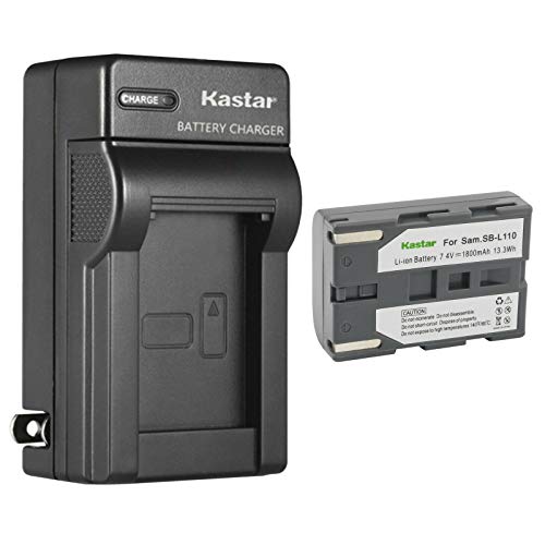 Kastar 1-Pack SB-L110 Battery and AC Wall Charger Replacement for Samsung SB-L110 SB-LS110 (NOT Compatible with SB-L110A), SB-L220 SB-LS220, SB-L70 SB-L70A SB-L70R SB-LS70AB Battery