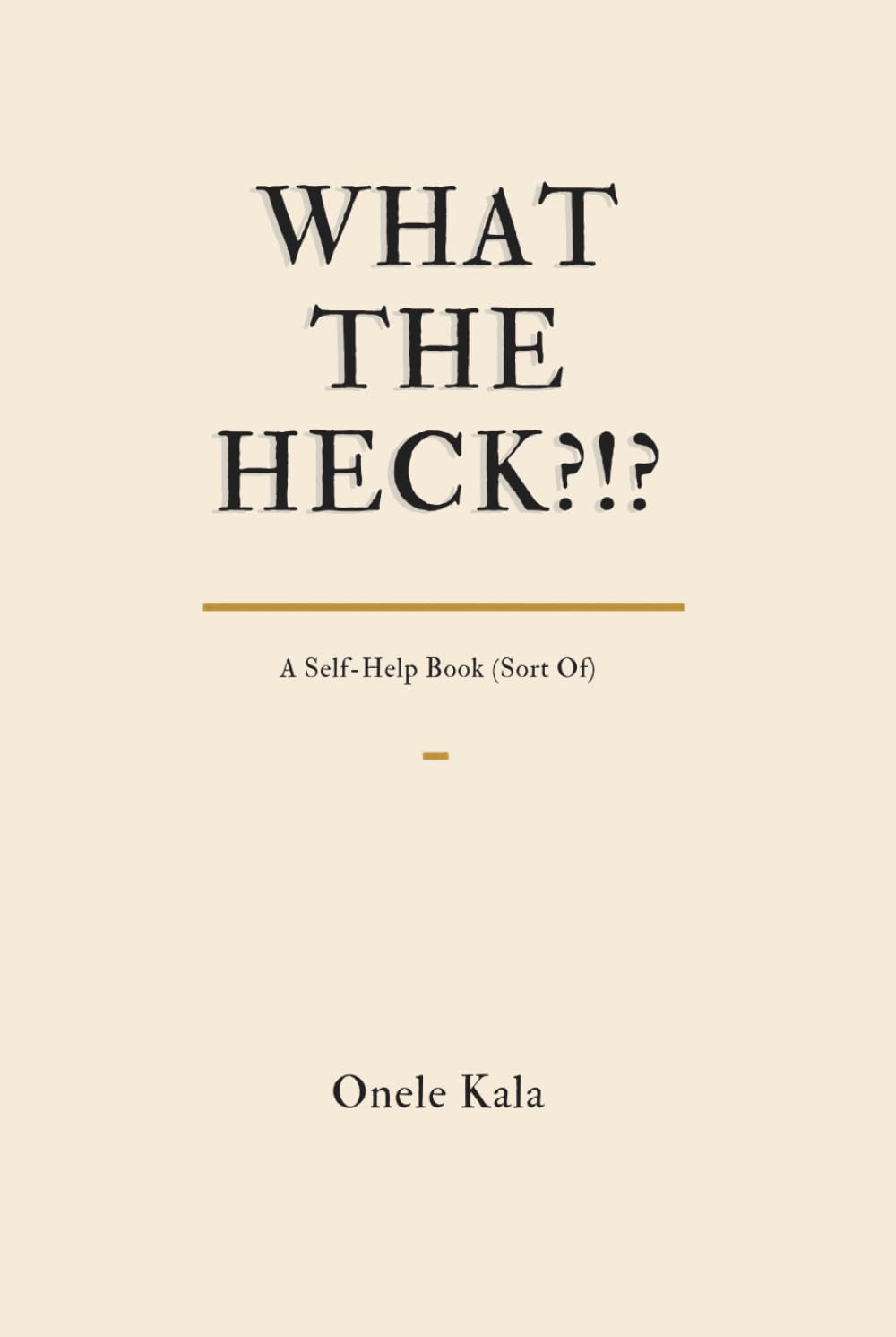 WHAT THE HECK!?!: A Self-Help Book (Sort of)