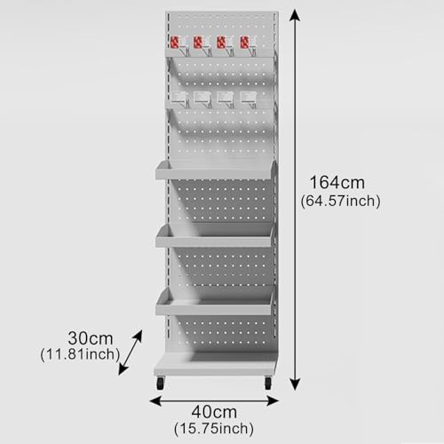 Présentoir robuste en métal de qualité commerciale au design épuré - 3