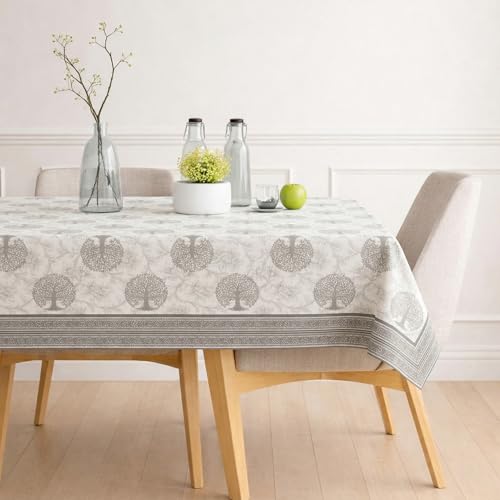 Image of STITCHNEST 'Tavola Luxe Series' Dining Table Cover 60x90 Inches | 6 Seater - 8 Seater Rectangular Dining Table Cover | Premium Fabric, Washable & Colour Fast