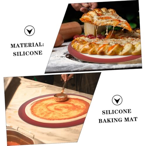 Sosoport Round Silicone Baking Mat Non-Stick Pizza Baking Sheet Liner Φ254mm Φ308mm Reusable Heat-Resistant for Oven 2pcs Set - Image 7