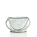 Hosley Set of 6 Mini Oval Tub Galvanized Planter 3.8 Inches Long Ideal for Floral Arrangements DIY Craft and Floral Projects Gifts Baskets Party Favors P9