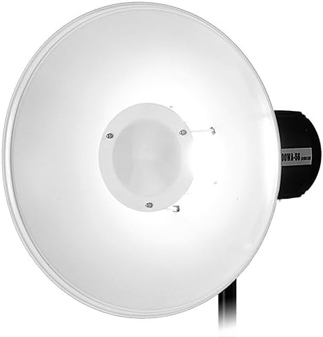 Fotodiox Pro 16in (40cm) All Metal Beauty Dish with Balcar (Alien Bees / Einstein / White Lightning) Insert - Soft White Interior