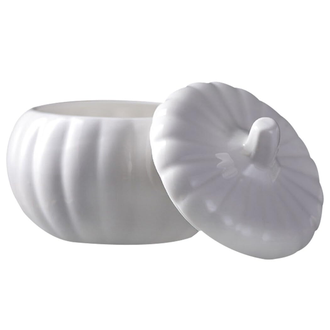 Zuppiera in ceramica a forma di zucca con coperchio, versatile per stufato per la casa, edizione Halloween, 11,5 x 10,5 cm, 55D53OJ10EAQC7