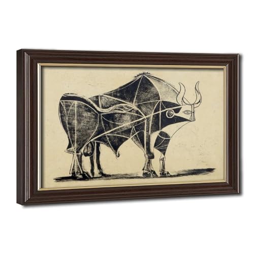 Affiche Le Taureau Picasso pour Salon | Cadre Déco Bureau 20x30