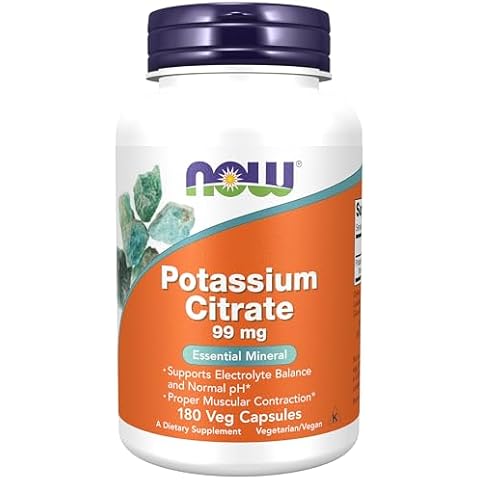 NOW Supplements Potassium Citrate Capsules Cover