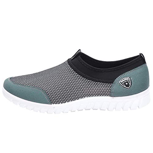 ANUFER Men's Casual Slip-on Breathable Mesh Sneakers Daily Outdoor Fitness Shoes2