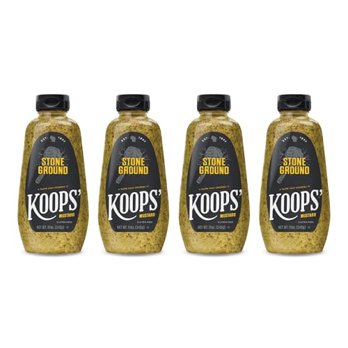 Image of Koops' Stone Ground Mustard, 12 oz. Bottle, 4-Pack