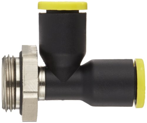 Image of Legris 3193 08 17 Nylon & Nickel-Plated Brass Push-to-Connect Fitting, Run Tee, 5 /16 inch or 8 mm Tube OD x 3 /8 inch BSPP Male