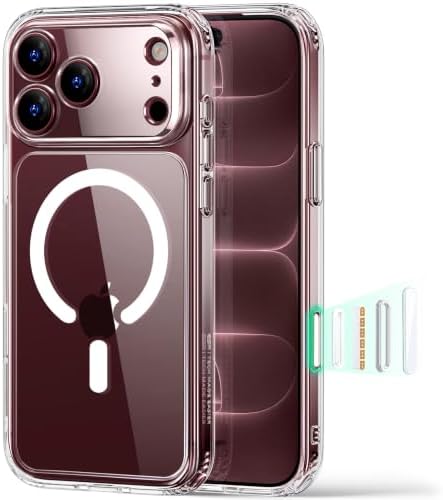 ESR Classic Hybrid für iPhone 18 Pro/17 Pro Hülle, Klar | Lang anhaltender Vergilbungsschutz, Ultradünn, Kompatibel mit MagSafe, 3X Militärschutz, Magnetische Hülle, Kratzfest