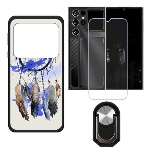 BMPNLSZ �K�p Oukitel C62 GT�p+HD�����K���X�ɓK�����ėpTPU�P�[�X�A�V���J�Q���P�[�X�o���p�[�ی�o�b�N�P�[�X-�ɓK����9�d�x�X�N���C�u�h�~�X�N���[���v���e�N�^(6,88") + ���O���\�Ŕėp�I��360�x��]�\�ȃX�e���g����