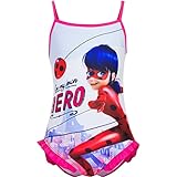 Miraculous Ladybug Girls Swimsuit Bath Suit Hero - 3-4 Years - Pink