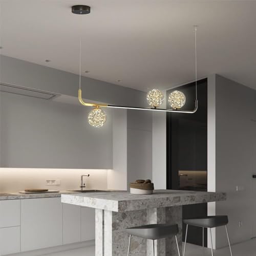 Lampe suspendue moderne à 3 lumières avec gradation pour salon et cuisine