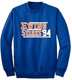 Patrick Ewing John Starks New York 1994 Crew Neck Sweatshirt Adult Medium Blue