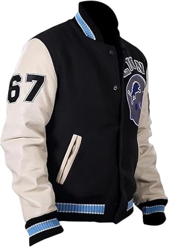 Detroit Beverly Hills Cop Varsity Jacket Men's - Axel Foley Lions Baseball Wool Varsity Jacket3