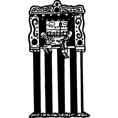Image of Azeeda 'Punch & Judy' Unmounted Rubber Stamp - A8 (RS00016144)