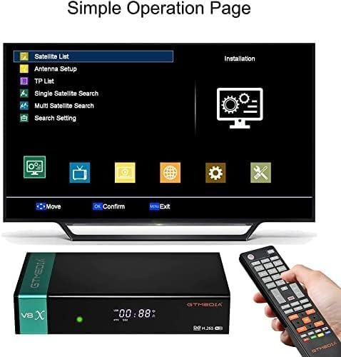 image for VTNIU V8X Digital Satellite tv hd Receiver DVB-S/S2/S2X, 1080P Free FT