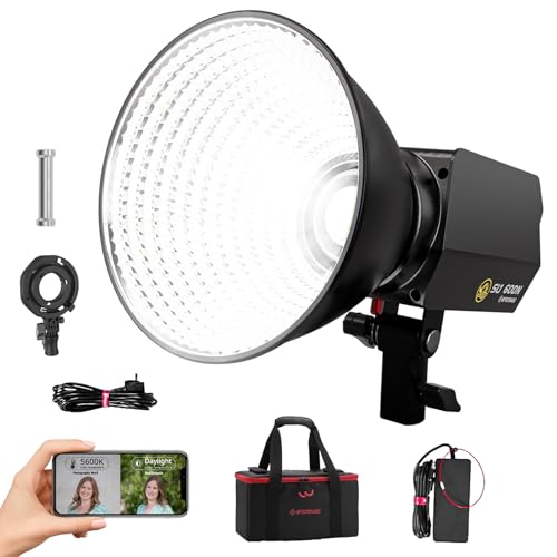 Luz de video LED para corregir sombras en grabaciones y retratos con control a distancia