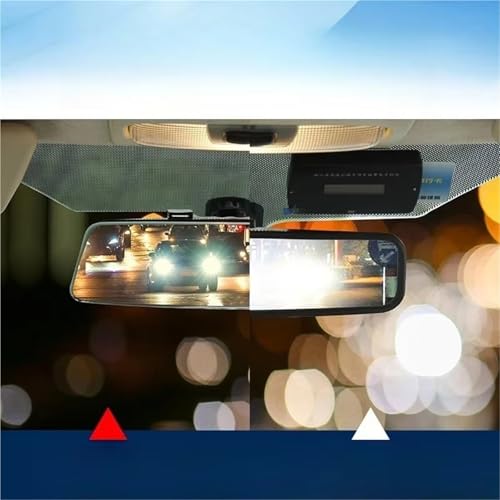 Espejo retrovisor interior gran angular con cristal micro curvo 2.5D para coche 5