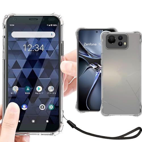ASUS Zenfone 12 Ultra �P�[�X �N���A ���� �J�o�[ �y�X�g���b�v ��{�t�z �K�p Zenfone 12Ultra SIM�t���[ �X�}�z�P�[�X �G�C�X�[�X �[���t�H�� 12 �E���g�� �J�o�[ �[���t�H��12�E���g�� case �yHeof