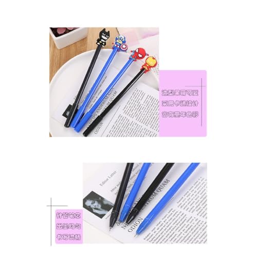 KIT 4 Caneta Gel Boneco H. Aranha - 4 Canetas fofas Homem A Papelaria Fofa Kawaii