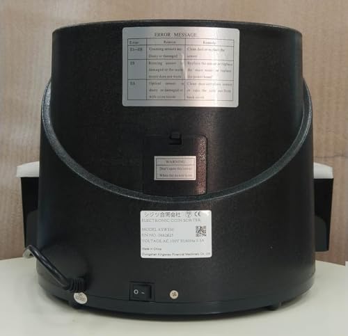 CG2 硬貨機 コインソーター 硬貨カウンター 硬貨計数機 コインカウンターPSE認証 最新モデル 操作パネル日本語表記 茶 日本語説明書付 COIN COUNTER マネーカウンター 自動計算コインカウンター 高速 日本語説明書(黒・日本語パネル) の商品画像 7