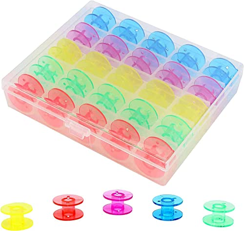 Jasol Plastic Sewing Machine Bobbins, 25pcs