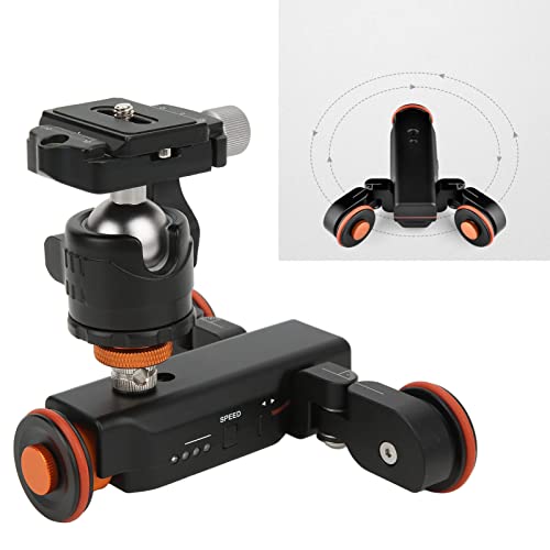 Image of L4X Electric Autodolly Track Slider with Ball Head Remote 3 Speed for Camera Black Aluminum Alloy
