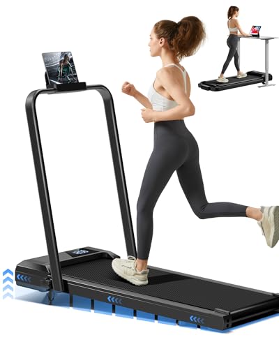 LONTEK Laufband für Zuhause klappbar 12km/h, Laufband mit Steigung für...