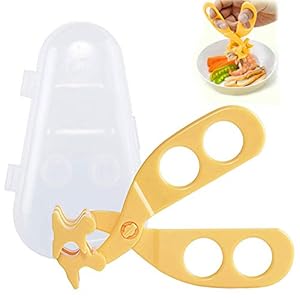 OBloved Baby Food Scissor Cutter, Multifunction Masher Grinder Chopper Crusher, Home and Kitchen Food Slicer Shears…