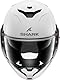 SHARK Unisex OXO BLANK W05 Modularer Motorradhelm, Pearly White, L