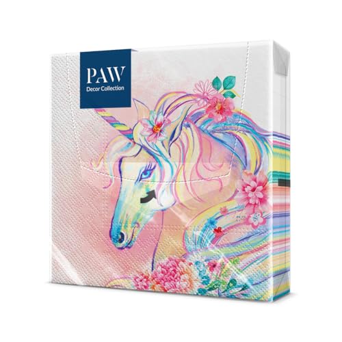 PAW Einhorn Servietten, 20 Stück