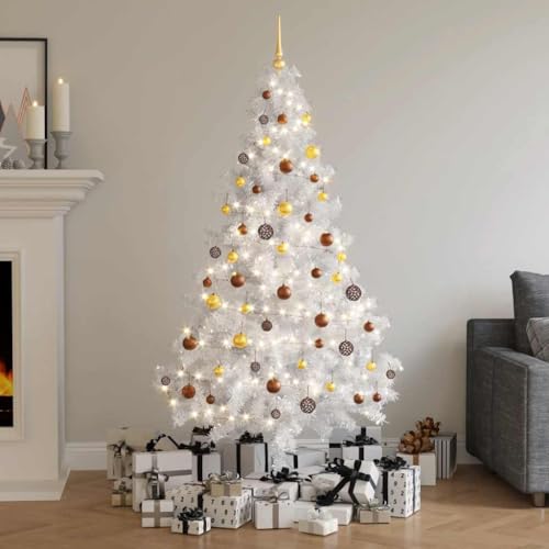 Árbol de Navidad sin caída de hojas artificial de 180cm listo para montar 2