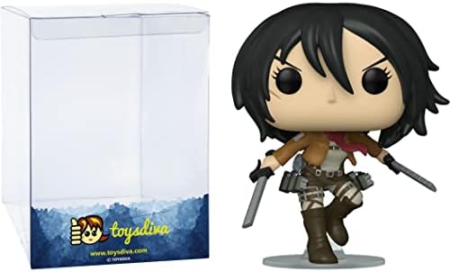 Funko Mikasa Ackermann: P o p ! Animation Vinyl Figurine Bundle with 1 Compatible 'ToysDiva' Graphic Protector (1166-57981 - B) image 4