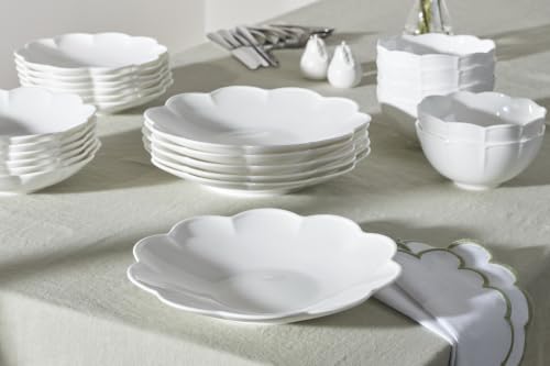 Image of Lenox Studio 1414 Scallop Dinner Plates Set For 6