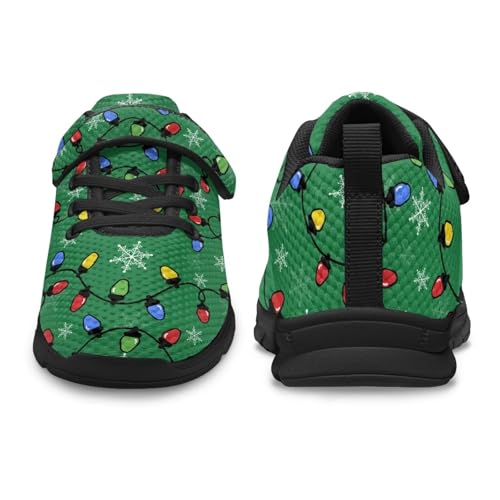 Toddler Boys Girls Athletic Shoes Single Buckle Running Shoes Elastic Shock Absorption Sneakers for Volleyball US 11-15 Black Sole4