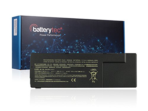 Batterytec Batterie pour Sony VAIO VGP-BPL24 VGP-BPS24 VGP-BPSC24, Sony VAIO SA SB SC SD Se, Sony VAIO VPCSA VPCSB VPCSC VPCSE.[11.1V 4400mAh, 12 Mois de Garantie]