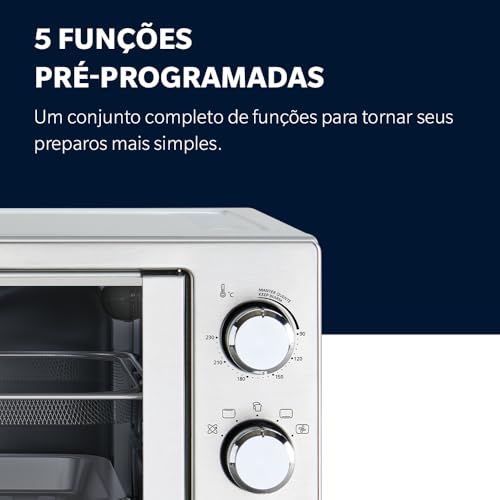 Forno e Fritadeira Sem Óleo Oster 42L French Door 2 em 1-127V - Imagem 5