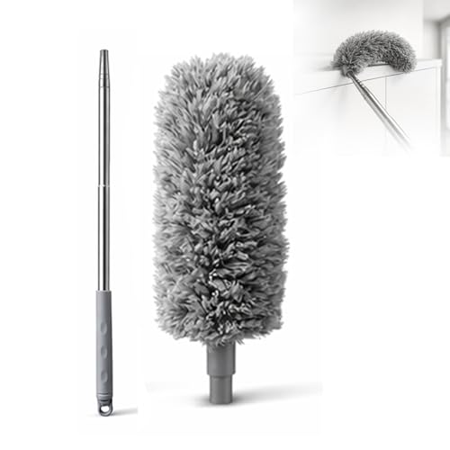 OBEROI'S TRADERS Microfiber Feather Duster with Telescopic Pole, ...