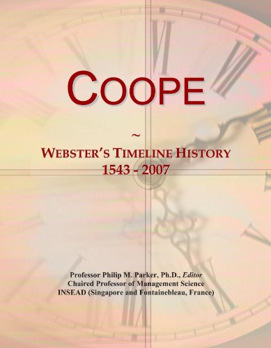 Coope: Webster's Timeline History, 1543 - 2007