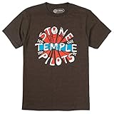 Stone Temple Pilots Mens Shirt STP, Scott Weiland, Chester Bennington, Eric Kretz, Dean and Robert DeLeo - Classic Tour Merch Tee (Espresso Heather, X-Large)