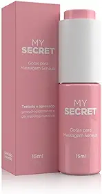 Gel Excitante Feminino em Gotas My Secret - 15 ml Estimulador para o aumento da sensibilidade.