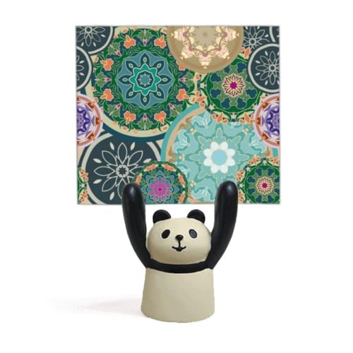 Impression répétée sur mémo tissu panda pour dessin et notes infinis