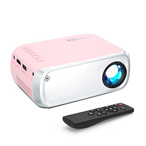 Testbericht Smartphone Projector Tragbarer Projektor, ksbaby Outdoor Projektor, LED Ästhetischer Video Mini Projektor für Outdoor Tragbare Filme Kompatibel mit HDMI, USB, Laptop, TV Stick, iOS und Android Telefon