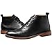 Imagen de rismart Botas de Piel para Hombre Vestir Moda Tobillo Invierno Zapato Botín Negro