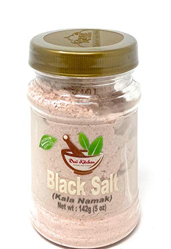 Desi Kitchen Spices All Natural | Salt Free | Vegan | NON GMO | Black Salt (Kala Namak) 5oz