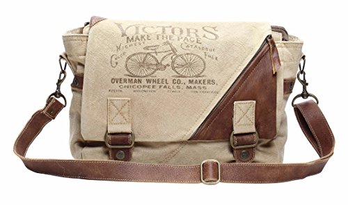 Myra Bag Victors Upcycled Canvas Messenger Bag S-11322